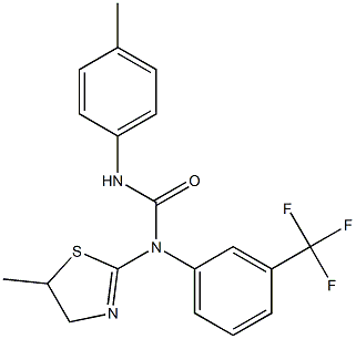  N-(5-methyl-4,5-dihydro-1,3-thiazol-2-yl)-N'-(4-methylphenyl)-N-[3-(trifluoromethyl)phenyl]urea