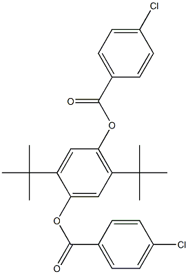 2,5-di(tert-butyl)-4-[(4-chlorobenzoyl)oxy]phenyl 4-chlorobenzoate 结构式