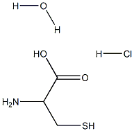 2-amino-3-mercaptopropanoic acid hydrochloride hydrate Structure