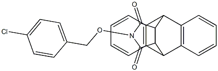 17-[(4-chlorobenzyl)oxy]-17-azapentacyclo[6.6.5.0~2,7~.0~9,14~.0~15,19~]nonadeca-2(7),3,5,9(14),10,12-hexaene-16,18-dione 结构式