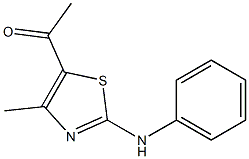 1-(2-anilino-4-methyl-1,3-thiazol-5-yl)-1-ethanone Struktur