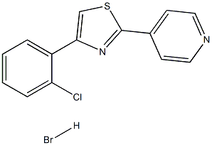 4-(2-chlorophenyl)-2-(4-pyridyl)-1,3-thiazole hydrobromide Structure