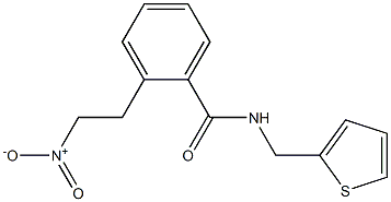 2-(2-nitroethyl)-N-(2-thienylmethyl)benzenecarboxamide 化学構造式
