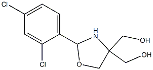 [2-(2,4-dichlorophenyl)-4-(hydroxymethyl)-1,3-oxazolan-4-yl]methanol,,结构式
