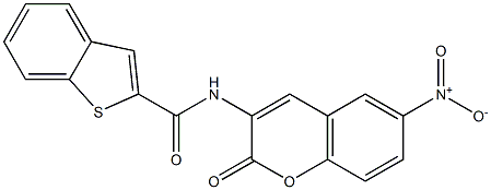  N2-(6-nitro-2-oxo-2H-chromen-3-yl)benzo[b]thiophene-2-carboxamide