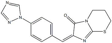  2-{(E)-[4-(1H-1,2,4-triazol-1-yl)phenyl]methylidene}-6,7-dihydro-5H-imidazo[2,1-b][1,3]thiazin-3(2H)-one