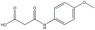 3-(4-methoxyanilino)-3-oxopropanoic acid Structure