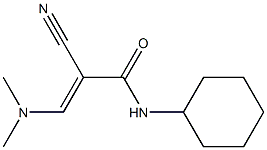 N1-cyclohexyl-2-cyano-3-(dimethylamino)acrylamide 结构式