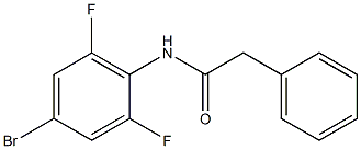 N1-(4-bromo-2,6-difluorophenyl)-2-phenylacetamide 化学構造式