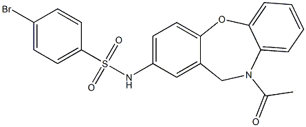 N-(10-acetyl-10,11-dihydrodibenzo[b,f][1,4]oxazepin-2-yl)-4-bromobenzenesulfonamide|