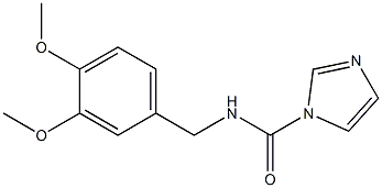 N-(3,4-dimethoxybenzyl)-1H-imidazole-1-carboxamide 化学構造式