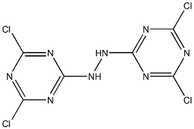 1,2-Bis(4,6-dichloro-1,3,5-triazin-2-yl)hydrazine,,结构式