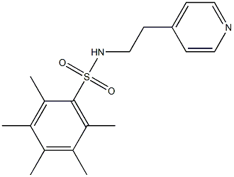  N1-[2-(4-pyridyl)ethyl]-2,3,4,5,6-pentamethylbenzene-1-sulfonamide