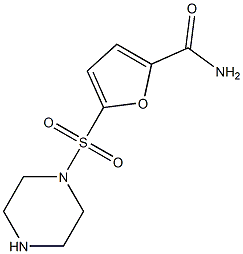5-(piperazin-1-ylsulfonyl)-2-furamide,,结构式