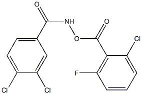 3,4-dichloro-N-[(2-chloro-6-fluorobenzoyl)oxy]benzamide,,结构式