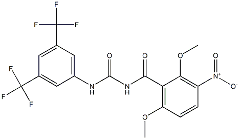  N-(2,6-dimethoxy-3-nitrobenzoyl)-N'-[3,5-di(trifluoromethyl)phenyl]urea