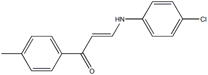  3-(4-chloroanilino)-1-(4-methylphenyl)prop-2-en-1-one