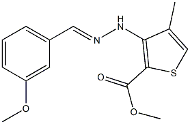 methyl 3-[2-(3-methoxybenzylidene)hydrazino]-4-methylthiophene-2-carboxylate