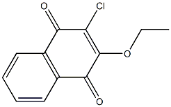 2-chloro-3-ethoxy-1,4-dihydronaphthalene-1,4-dione,,结构式