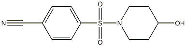 4-[(4-hydroxypiperidin-1-yl)sulfonyl]benzonitrile Struktur