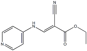 ethyl 2-cyano-3-(4-pyridylamino)acrylate Structure