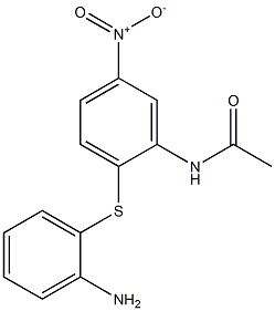 N1-{2-[(2-aminophenyl)thio]-5-nitrophenyl}acetamide,,结构式