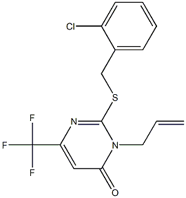 3-allyl-2-[(2-chlorobenzyl)sulfanyl]-6-(trifluoromethyl)-4(3H)-pyrimidinone