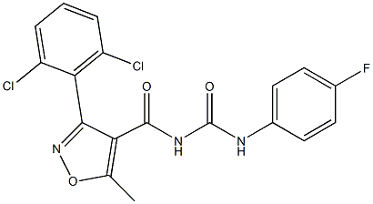 N-{[3-(2,6-dichlorophenyl)-5-methylisoxazol-4-yl]carbonyl}-N'-(4-fluorophenyl)urea