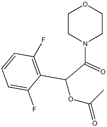 1-(2,6-difluorophenyl)-2-morpholino-2-oxoethyl acetate Structure