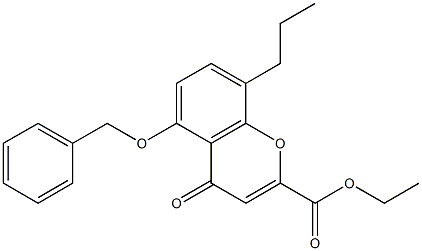 ethyl 5-(benzyloxy)-4-oxo-8-propyl-4H-chromene-2-carboxylate Structure