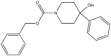 benzyl 4-hydroxy-4-phenylpiperidine-1-carboxylate Struktur