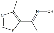 (1E)-1-(4-methyl-1,3-thiazol-5-yl)ethanone oxime,,结构式