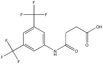 4-[3,5-di(trifluoromethyl)anilino]-4-oxobutanoic acid Struktur