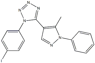 1-(4-iodophenyl)-5-(5-methyl-1-phenyl-1H-pyrazol-4-yl)-1H-1,2,3,4-tetraazole|