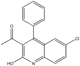 1-(6-chloro-2-hydroxy-4-phenyl-3-quinolyl)ethan-1-one