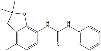 N-phenyl-N'-(2,2,4-trimethyl-2,3-dihydro-1-benzofuran-7-yl)thiourea