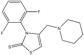 3-(2,6-difluorophenyl)-4-(piperidinomethyl)-1,3-thiazole-2(3H)-thione