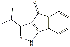 3-isopropylindeno[1,2-c]pyrazol-4(1H)-one Structure