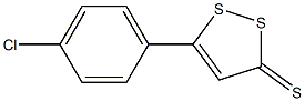 5-(4-chlorophenyl)-3H-1,2-dithiole-3-thione Struktur