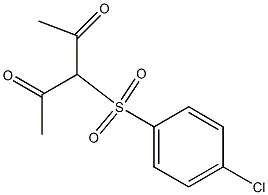 3-(4-Chlorobenzenesulphonyl)pentane-2,4-dione,,结构式