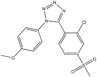 5-[2-chloro-4-(methylsulfonyl)phenyl]-1-(4-methoxyphenyl)-1H-1,2,3,4-tetraazole|