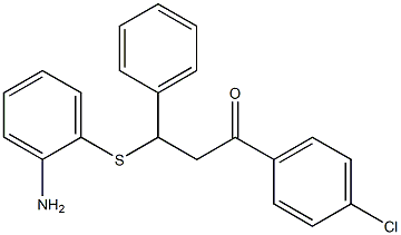 3-[(2-aminophenyl)thio]-1-(4-chlorophenyl)-3-phenylpropan-1-one 结构式