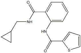 N2-(2-{[(cyclopropylmethyl)amino]carbonyl}phenyl)thiophene-2-carboxamide Structure