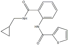 N2-(2-{[(cyclopropylmethyl)amino]carbonyl}phenyl)thiophene-2-carboxamide Struktur