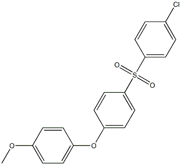 1-[(4-chlorophenyl)sulfonyl]-4-(4-methoxyphenoxy)benzene Structure