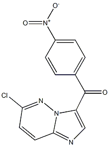 (6-chloroimidazo[1,2-b]pyridazin-3-yl)(4-nitrophenyl)methanone 结构式