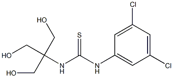 N-(3,5-dichlorophenyl)-N'-[2-hydroxy-1,1-di(hydroxymethyl)ethyl]thiourea 化学構造式