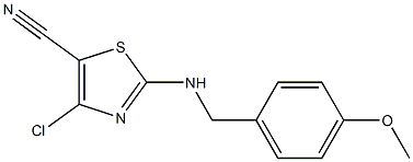 4-chloro-2-[(4-methoxybenzyl)amino]-1,3-thiazole-5-carbonitrile