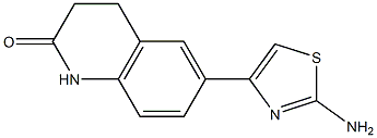 6-(2-amino-1,3-thiazol-4-yl)-1,2,3,4-tetrahydroquinolin-2-one Structure