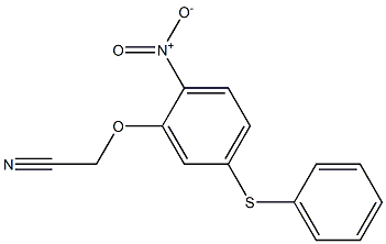 2-[2-nitro-5-(phenylthio)phenoxy]acetonitrile,,结构式